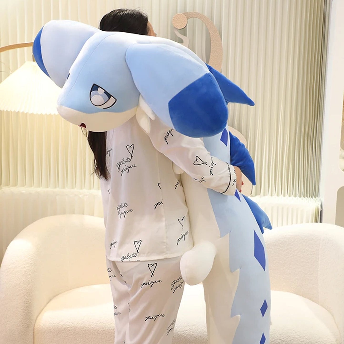 Cute Blue Baby Dragon Soft Toy Plush