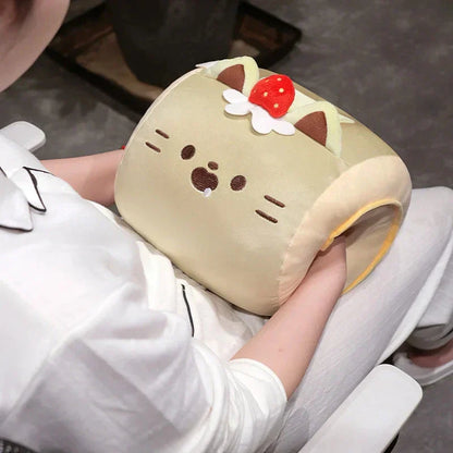 Cozy Kitty Hand Warmer Plush with Soft Blanket