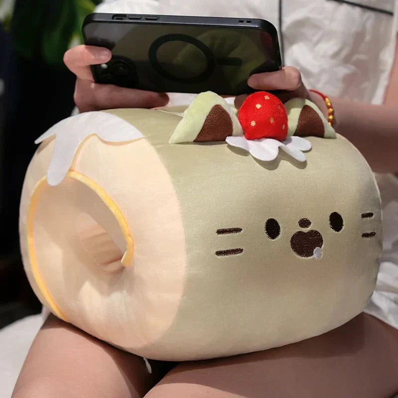 Cozy Kitty Hand Warmer Plush with Soft Blanket