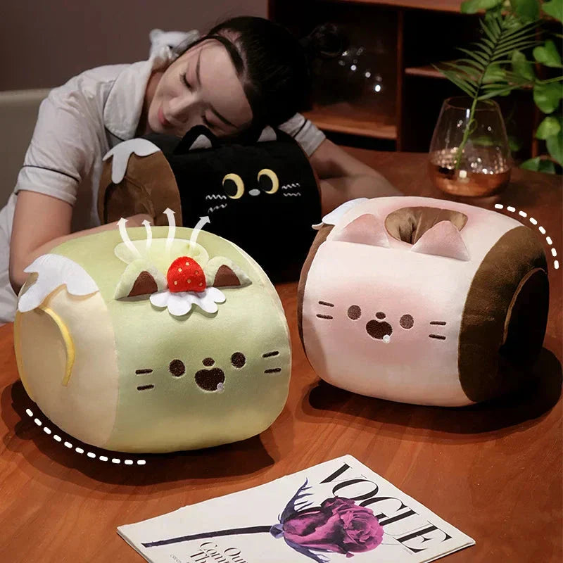 Cozy Kitty Hand Warmer Plush with Soft Blanket
