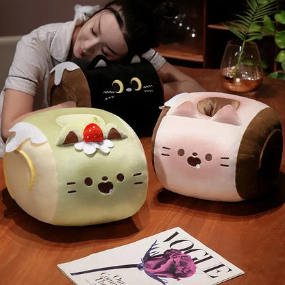 Cozy Kitty Hand Warmer Plush with Soft Blanket