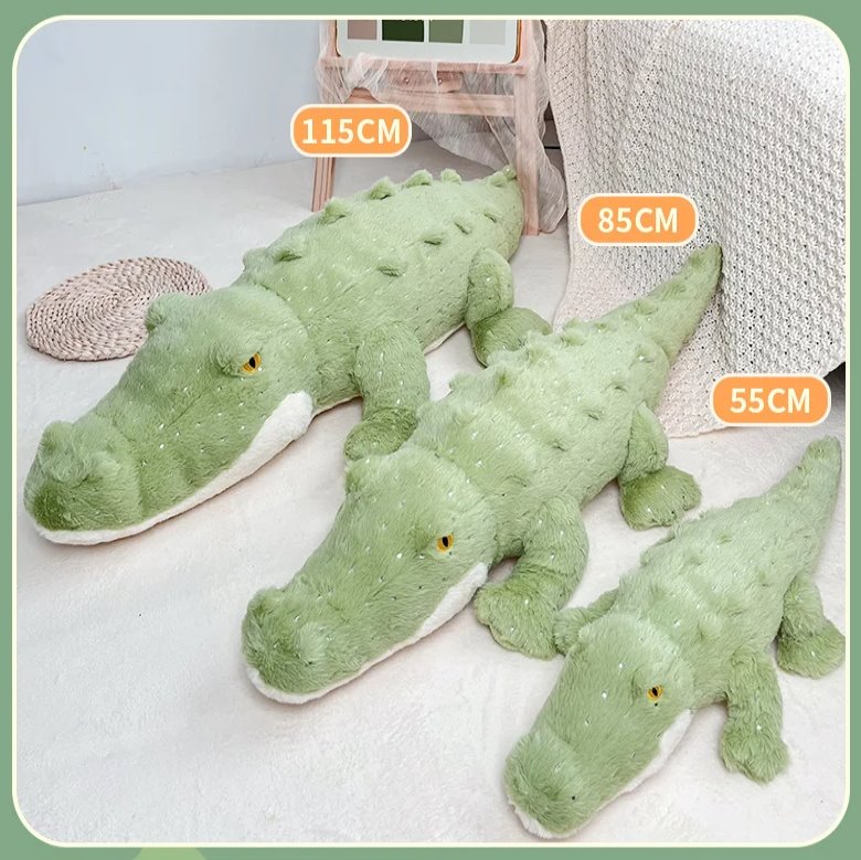 Cuddly Green Stuffed Animal Crocodile Toy