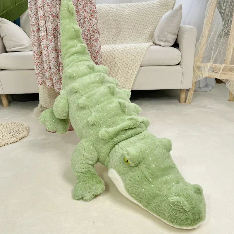 Cuddly Green Stuffed Animal Crocodile Toy