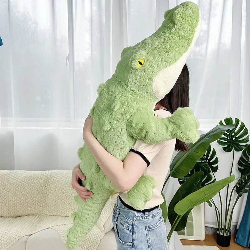 Cuddly Green Stuffed Animal Crocodile Toy