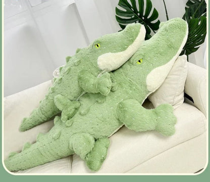 Cuddly Green Stuffed Animal Crocodile Toy