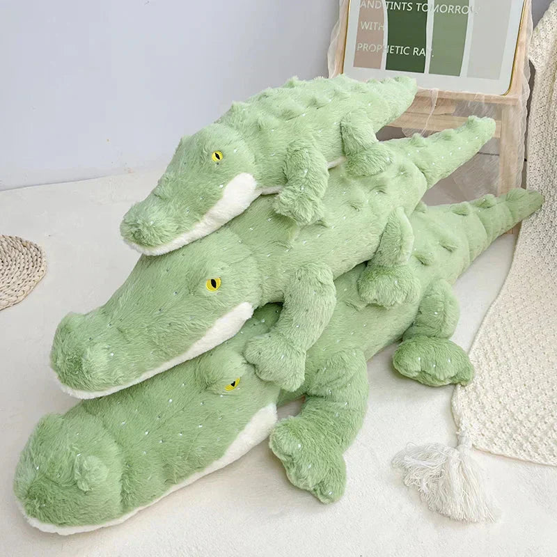 Cuddly Green Stuffed Animal Crocodile Toy