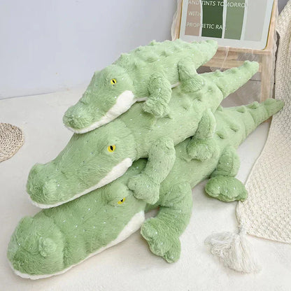 Cuddly Green Stuffed Animal Crocodile Toy