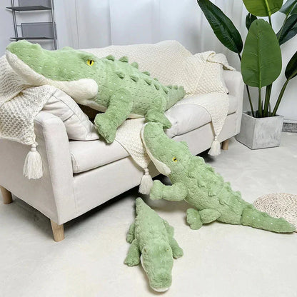 Cuddly Green Stuffed Animal Crocodile Toy