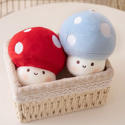 Soft Cute Fungi Plush Keychain Charms