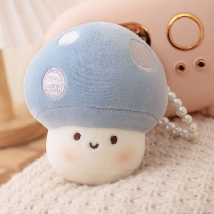Soft Cute Fungi Plush Keychain Charms