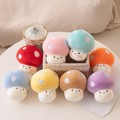 Soft Cute Fungi Plush Keychain Charms - Befez