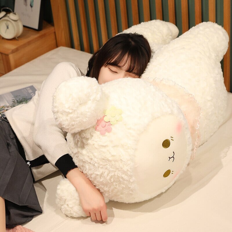 Adorable Plush Lamb Figurine Set
