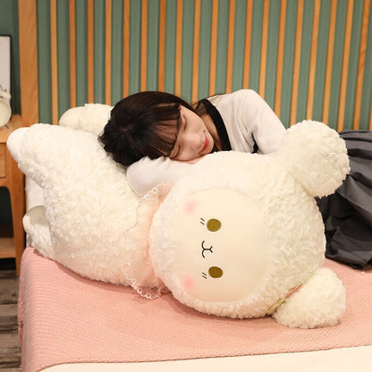 Adorable Plush Lamb Figurine Set