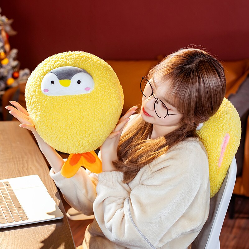 Soft Penguin Heat Hand Warmers Plush Toys