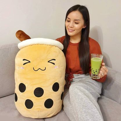 Cute Fruit Bubble Tea Soft Toy Set