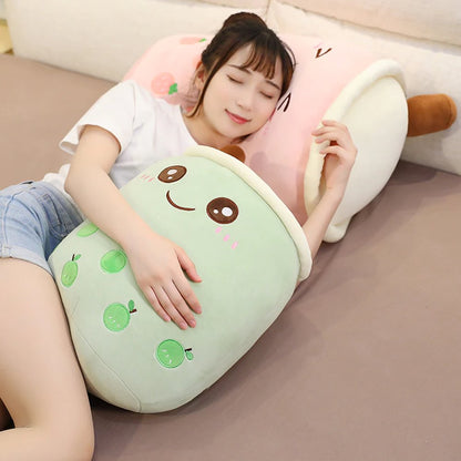 Cute Fruit Bubble Tea Soft Toy Set