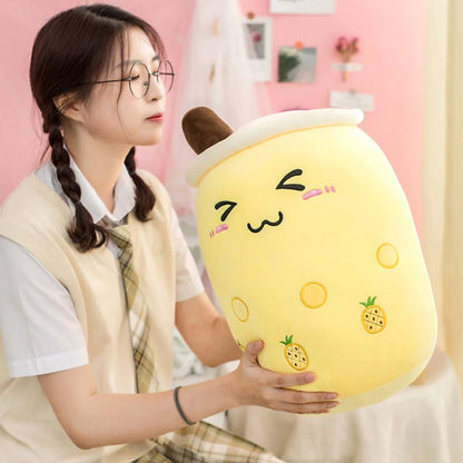 Cute Fruit Bubble Tea Soft Toy Set