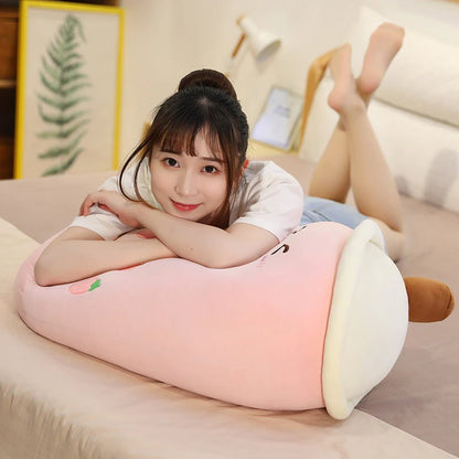 Cute Fruit Bubble Tea Soft Toy Set