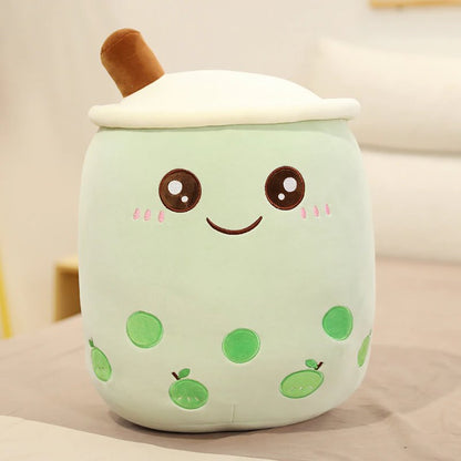 Cute Fruit Bubble Tea Soft Toy Set