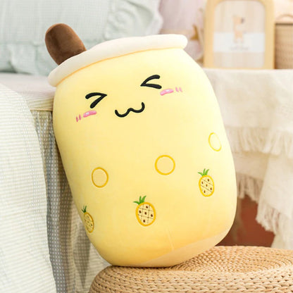 Cute Fruit Bubble Tea Soft Toy Set