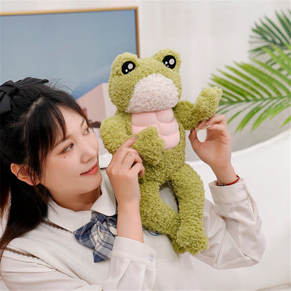 Cute Green Muscle Frog Stuffed Toy - Befez
