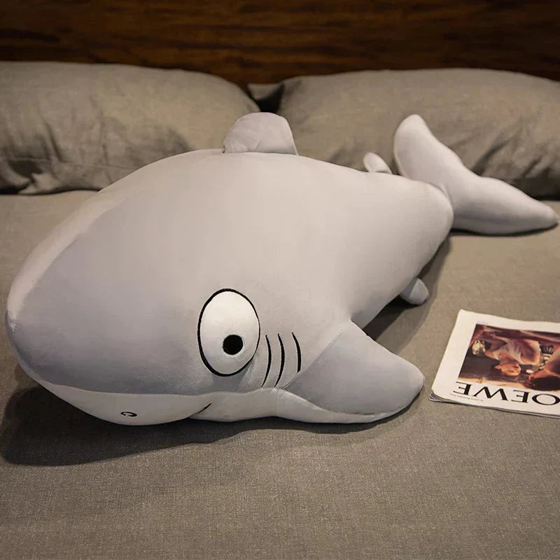 Cute Blue Gray Plush Shark Toys