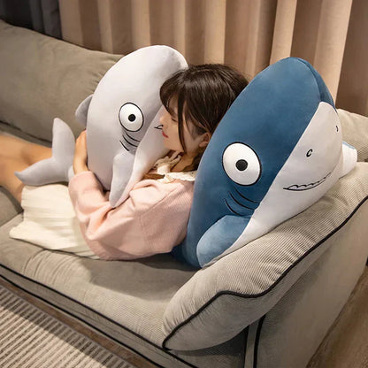 Cute Blue Gray Plush Shark Toys