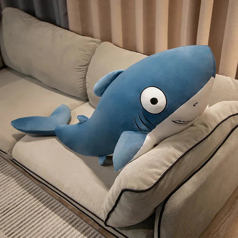 Cute Blue Gray Plush Shark Toys