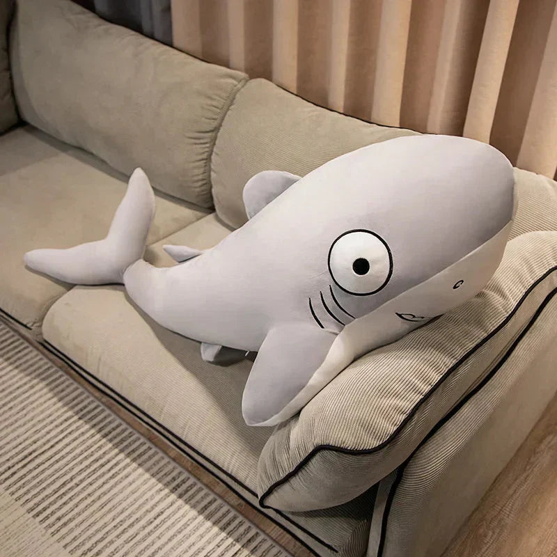 Cute Blue Gray Plush Shark Toys