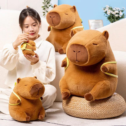 Cute Capybara Mini Avocado Backpack Toy