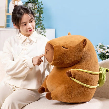 Cute Capybara Mini Avocado Backpack Toy
