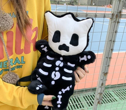 Cute Small Skeleton Soft Backpack