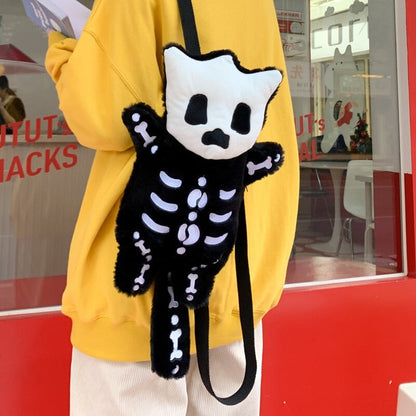 Cute Small Skeleton Soft Backpack
