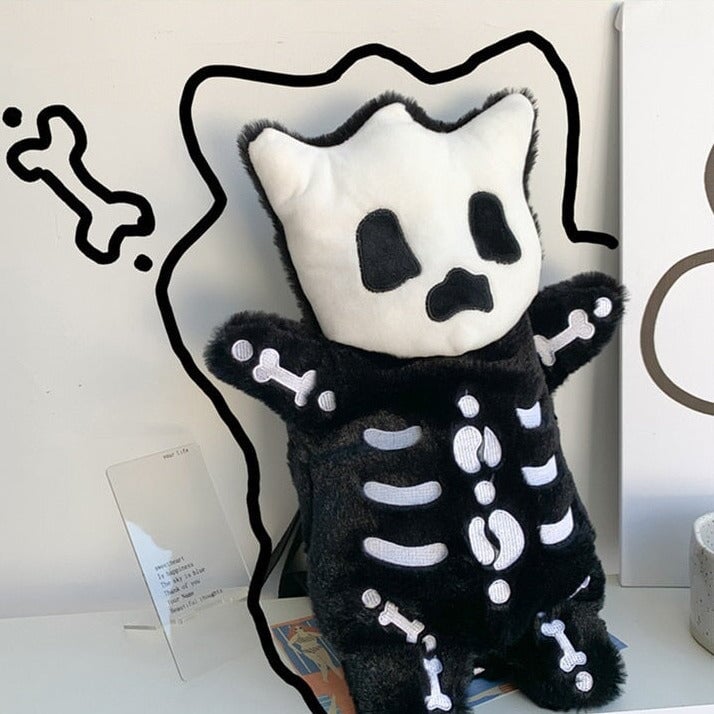 Cute Small Skeleton Soft Backpack