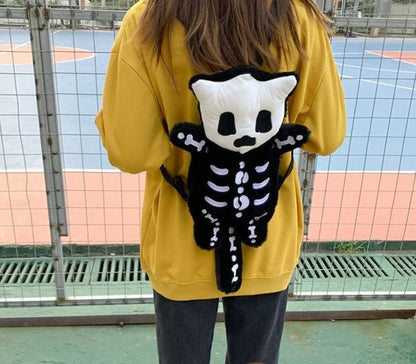 Cute Small Skeleton Soft Backpack