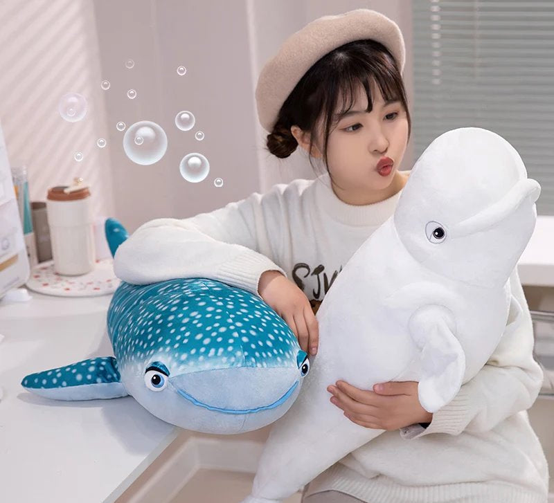 Cute Blue Whale Soft Stuffed Animal Toy