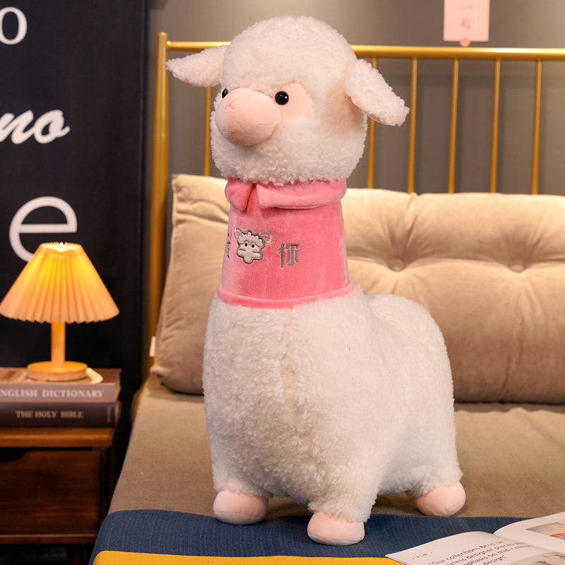 Soft Pastel Cute Alpaca Plush Toy