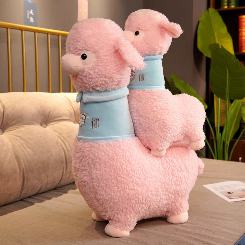 Soft Pastel Cute Alpaca Plush Toy