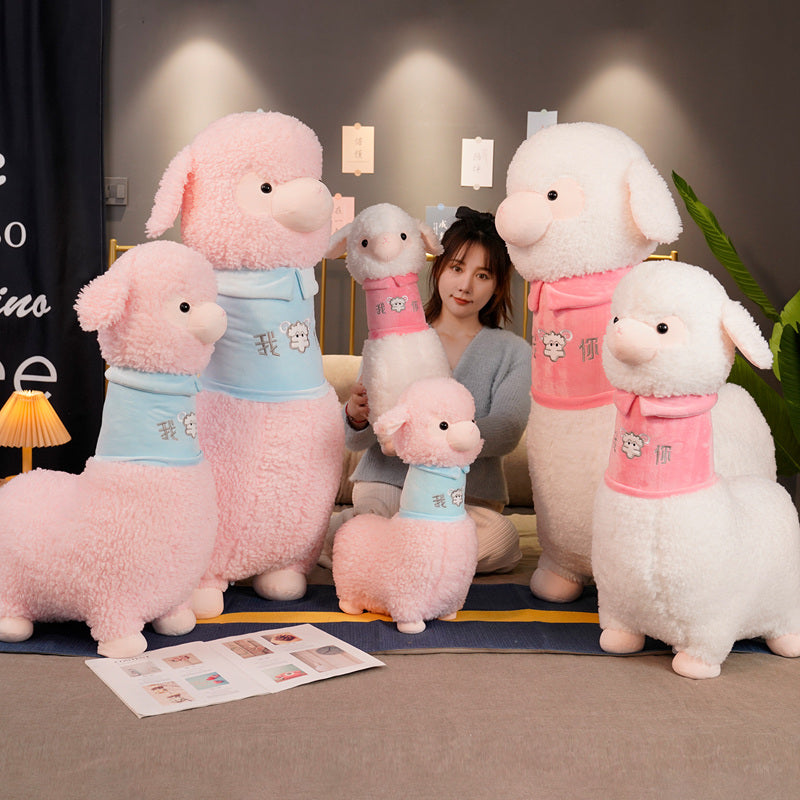 Soft Pastel Cute Alpaca Plush Toy