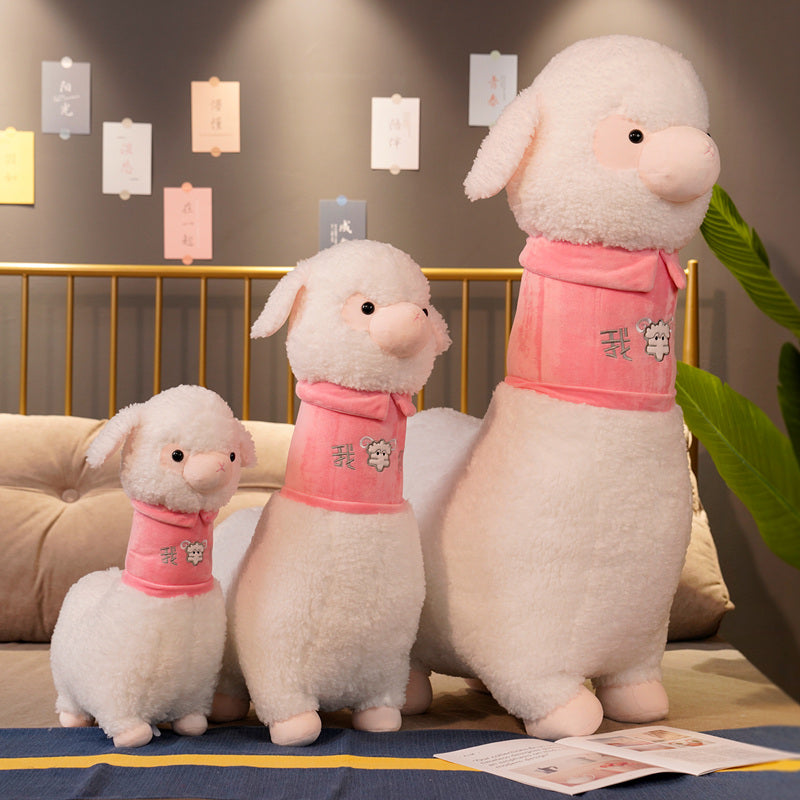 Soft Pastel Cute Alpaca Plush Toy
