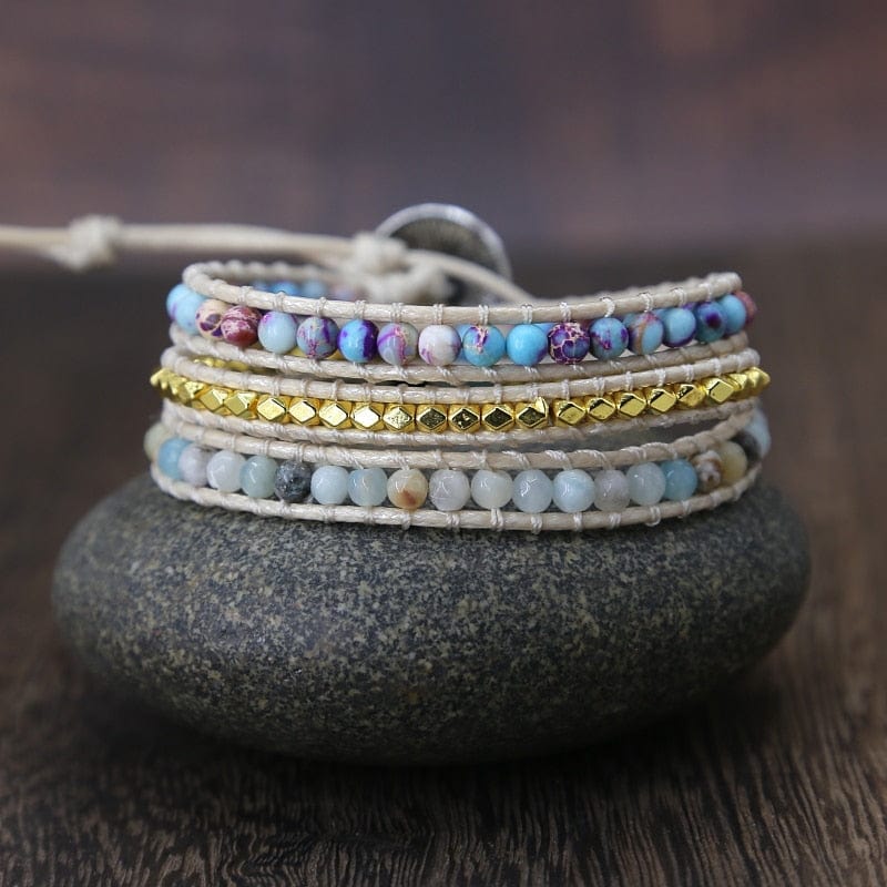 Beautiful Gemstone Energy Wrap Bracelet - Befez