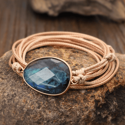 Sparkling Stone Cord Wristband - Befez