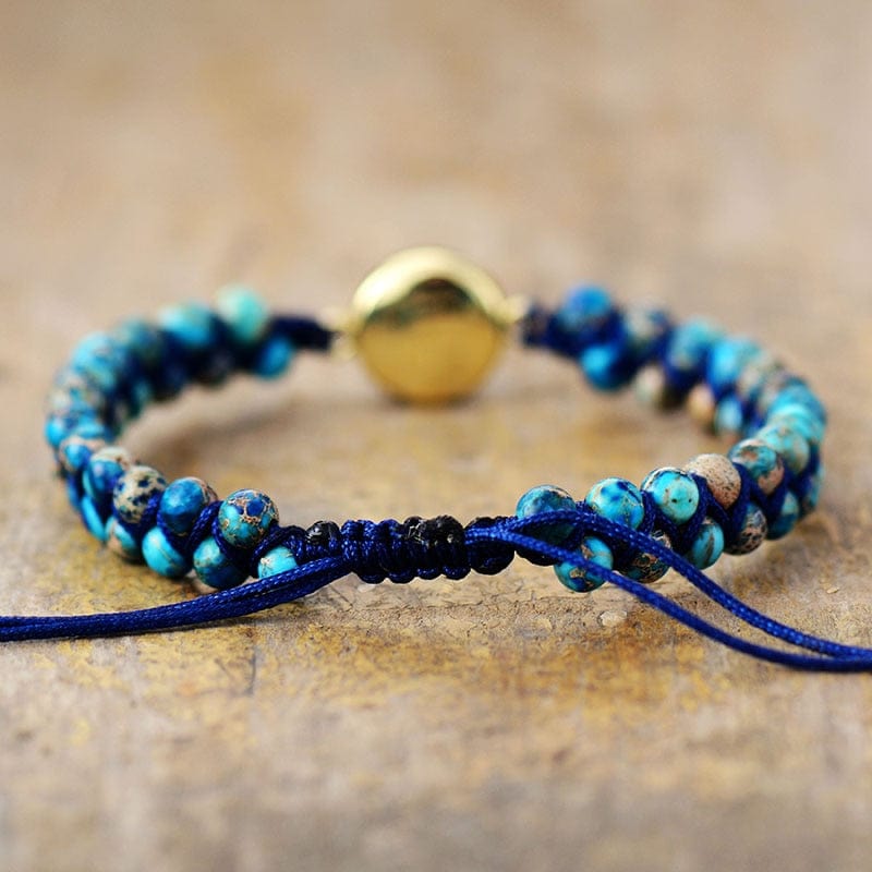 Beachy Gemstone Opal Jasper Sea Bracelet