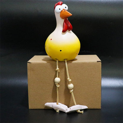 Adorable Yard Chicken Decor Statue