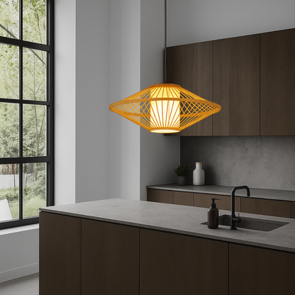 Natural Bamboo Pendant Light - Befez