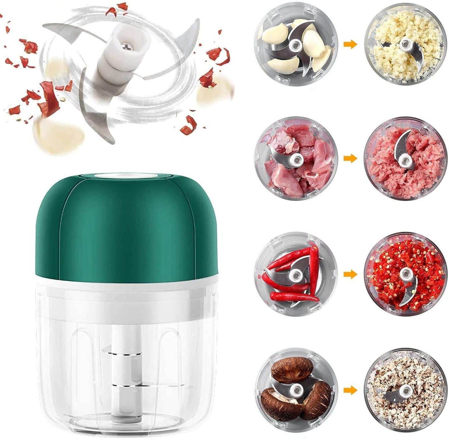 Easy Garlic Crusher - Rechargeable Compact Press
