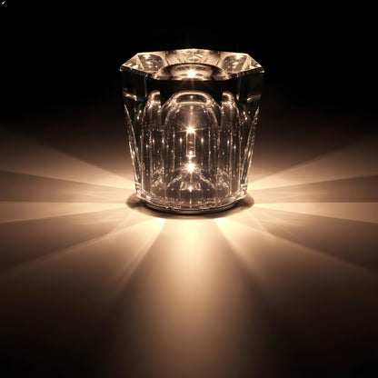 Luxury Crystal Desk Lamp with USB Rechargeable LED Light