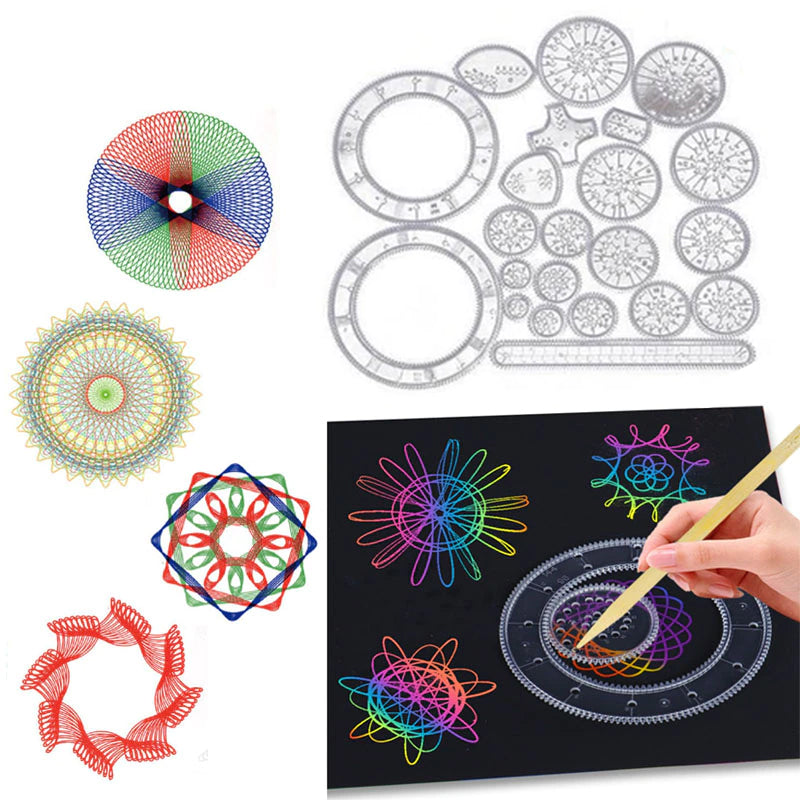 Colorful Spiral Drawing Tool for Kids Creative Play