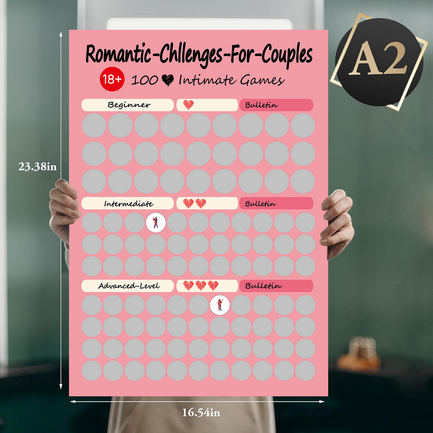 Fun Travel Scratch Off Map Poster