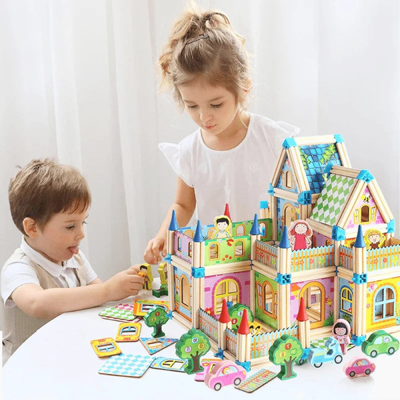 Wooden Creative Building Set Maison - Befez